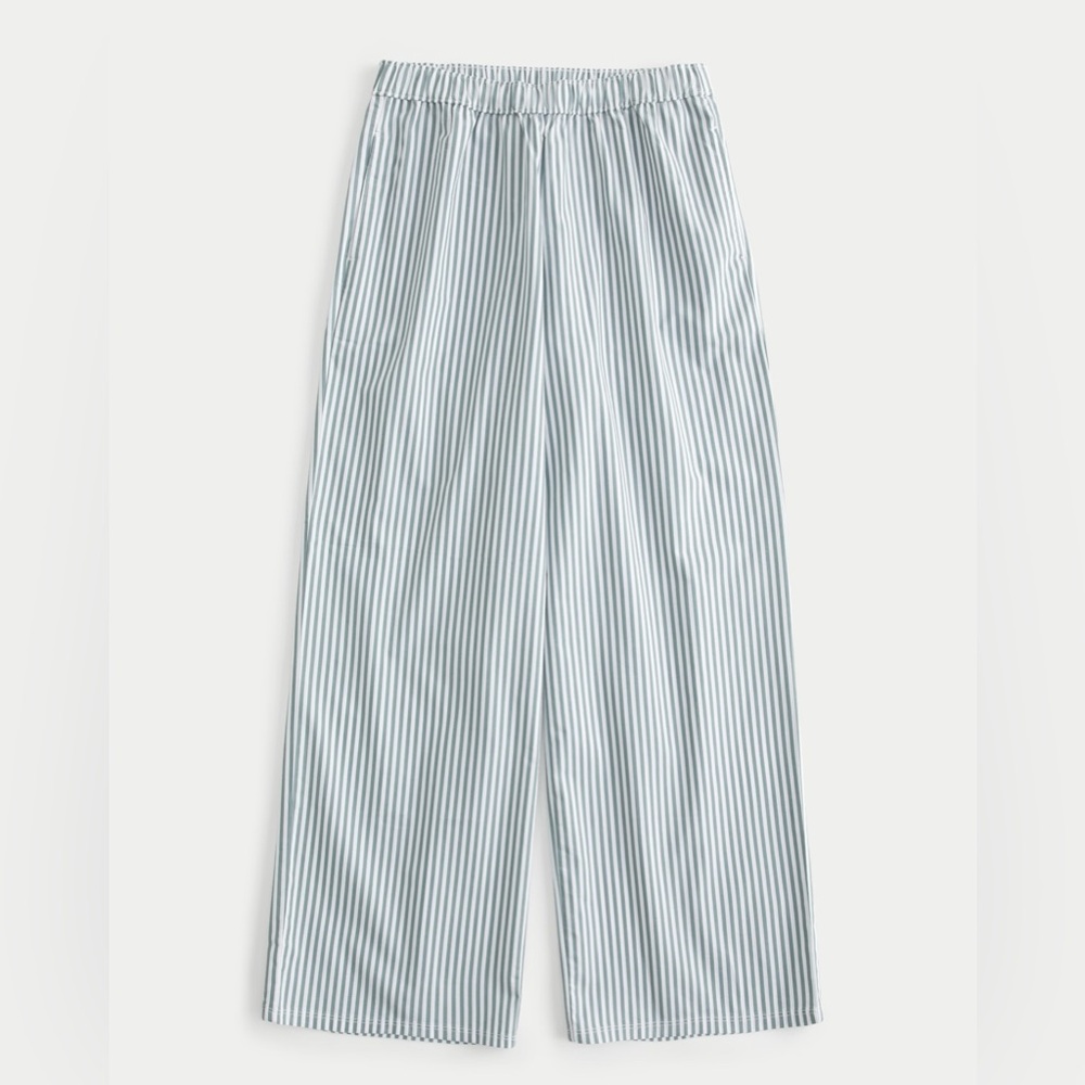 NWT Hollister Striped Poplin Pants